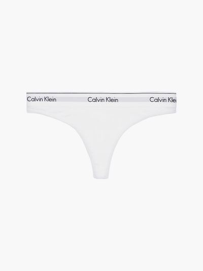 Calvin Klein Underwear HU648430 | Calvin Klein Modern Cotton Női Tanga Fehér